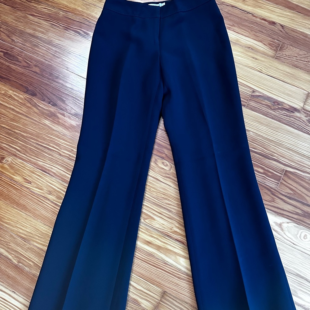 Petite Sophisticate Dark Blue Wide Leg Pants